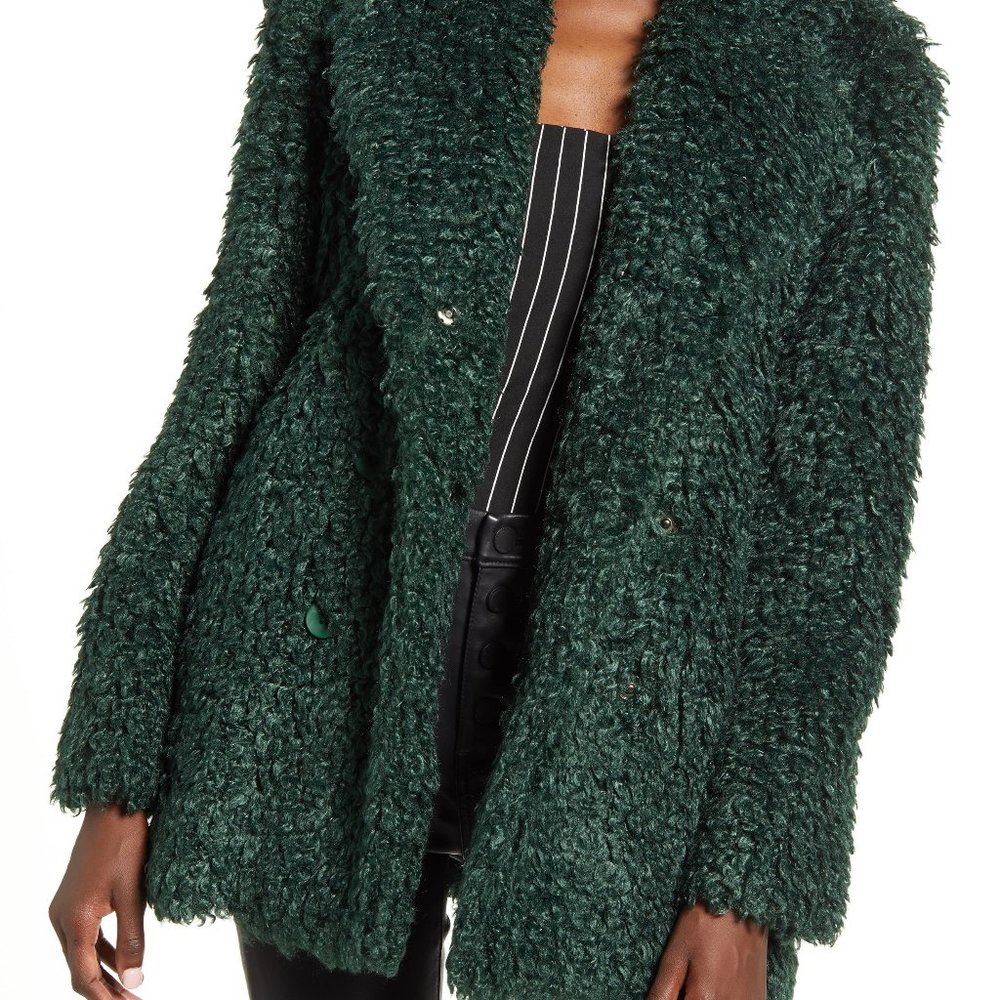 Fuzzy Green Jacket by Mural